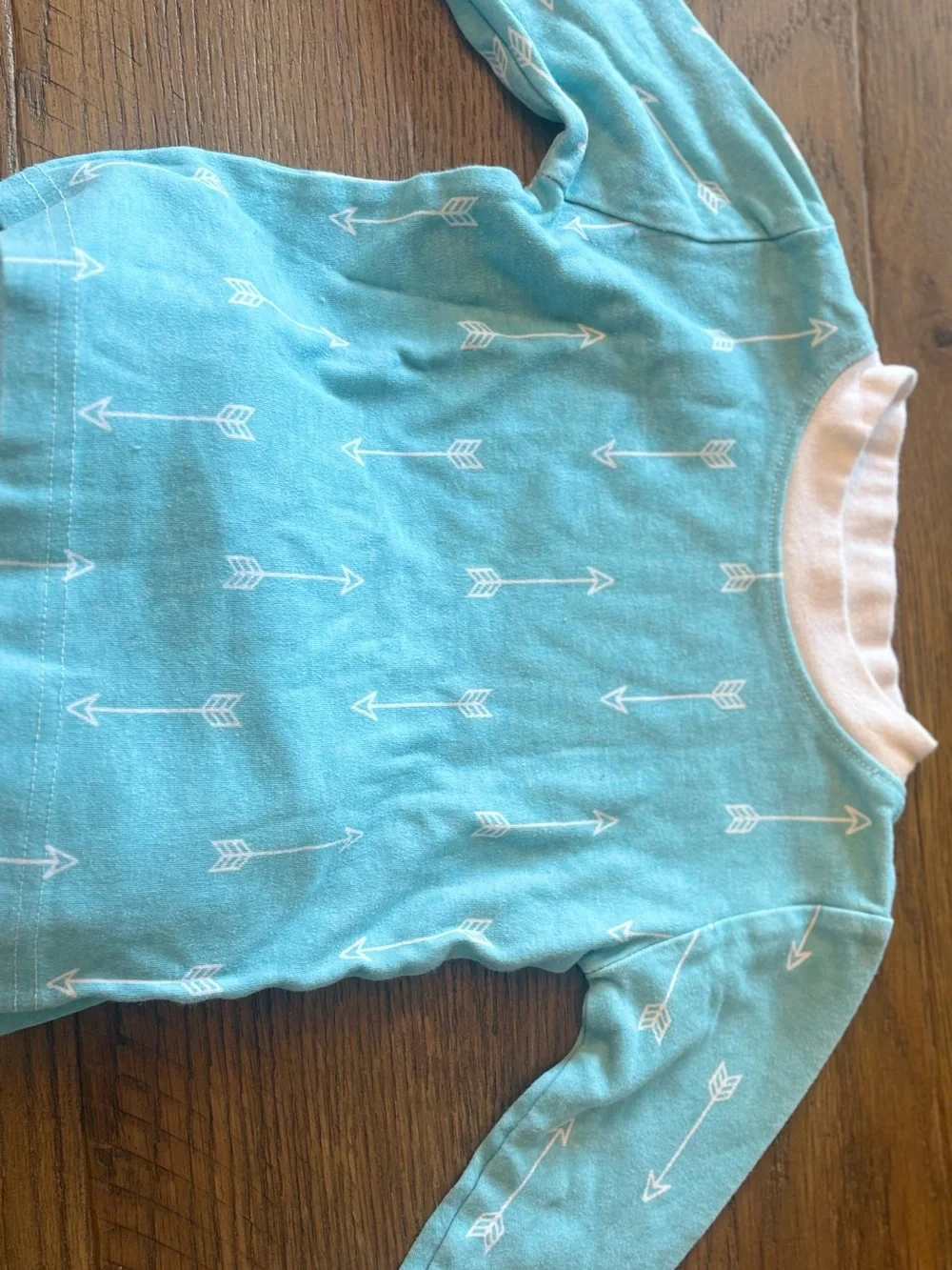 Toddler Arrow Stretch Pajama Set - Aqua